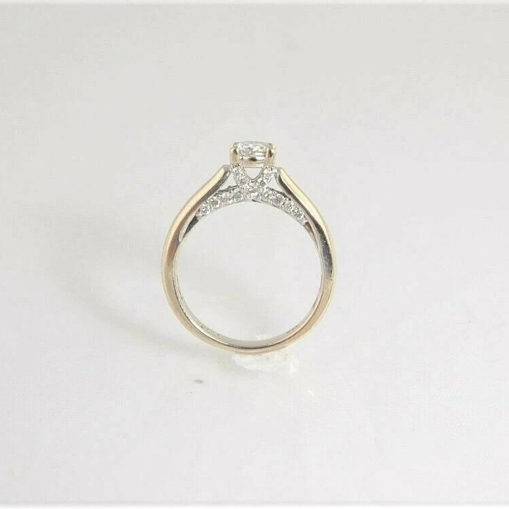 (I-2196-460) 14k white gold multistone diamond ring